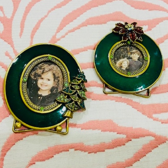 Two's Company Holiday Ja1new Twos Company Christmas Tree Poinsettia Mini Frame Set Poshmark